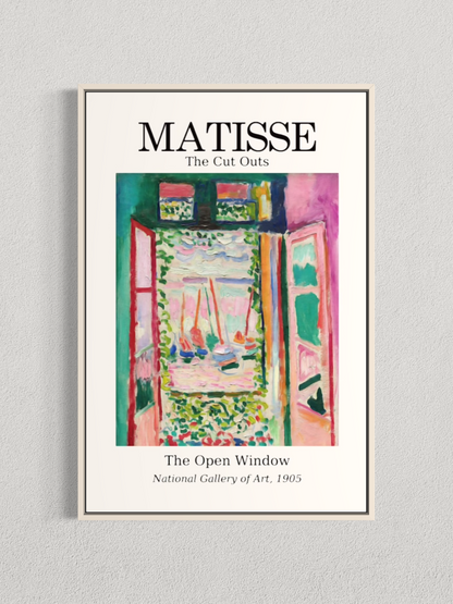Matisse – La Fenêtre ouverte à Collioure, Affiche Vintage