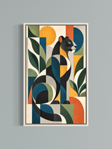 Panthère Géométrique — Art Déco Moderne