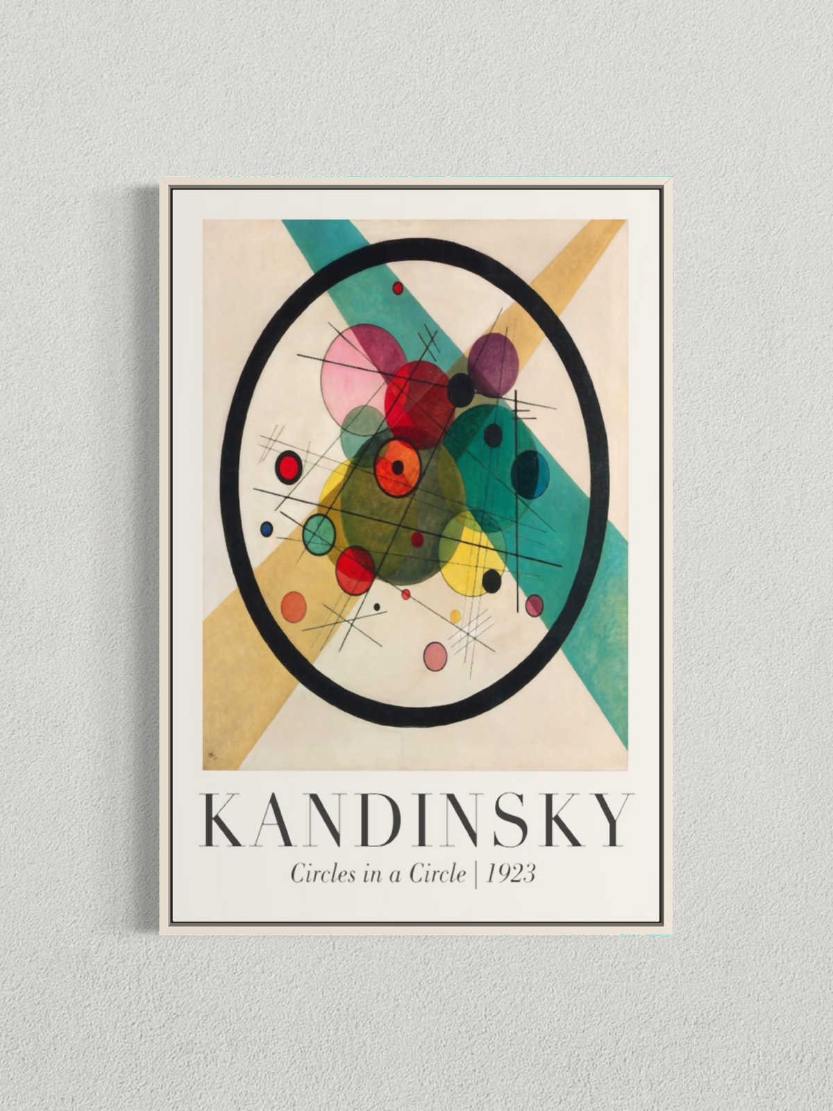 Cercles dans un cercle – Wassily Kandinsky (1923)
