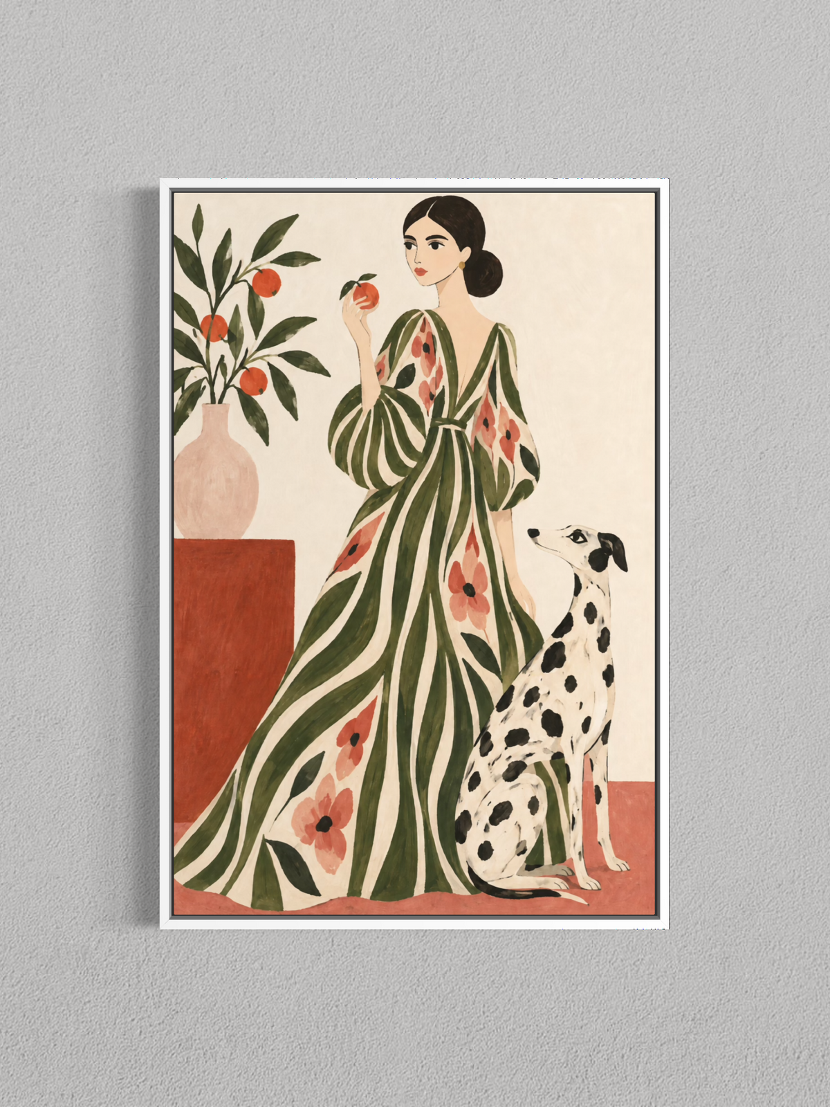 Élégance aux Agrumes – Toile Décorative