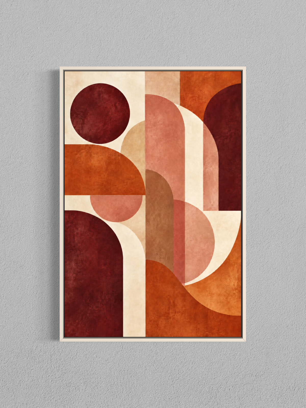Arches Terracotta – Art abstrait rétro