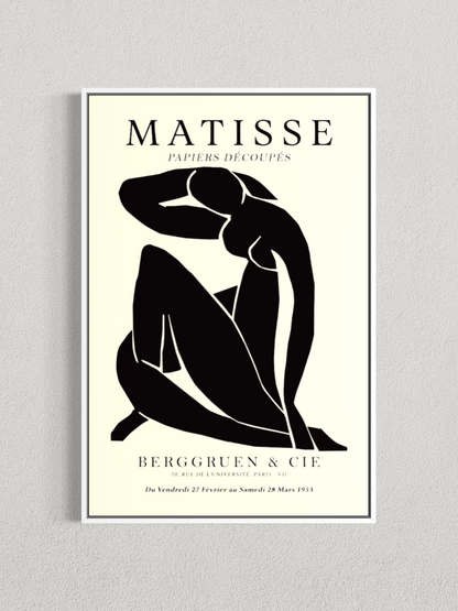 Matisse – Silhouette Noire, Affiche Vintage