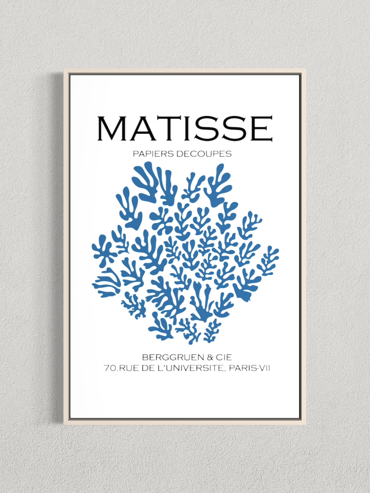 Matisse – Papiers Découpés Bleus, Affiche Vintage