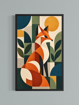 Renard Géométrique — Art Mid-Century