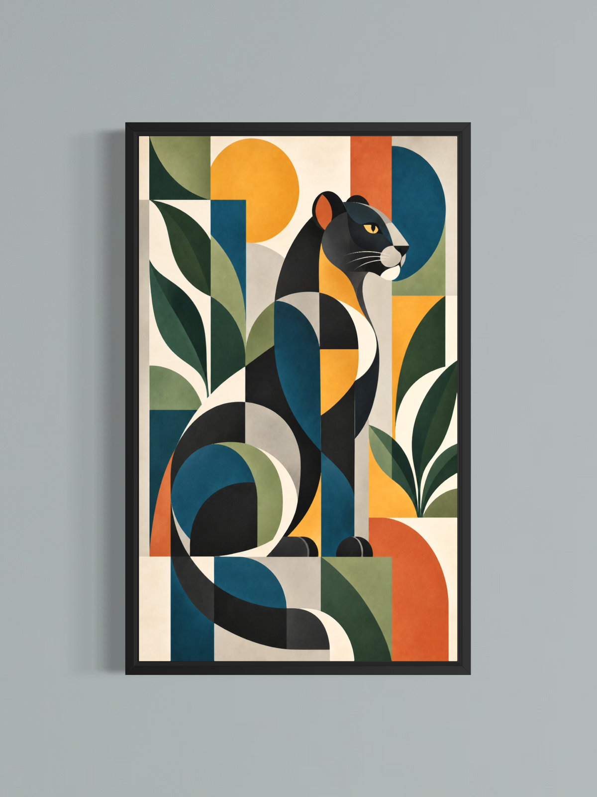 Panthère Géométrique — Art Déco Moderne