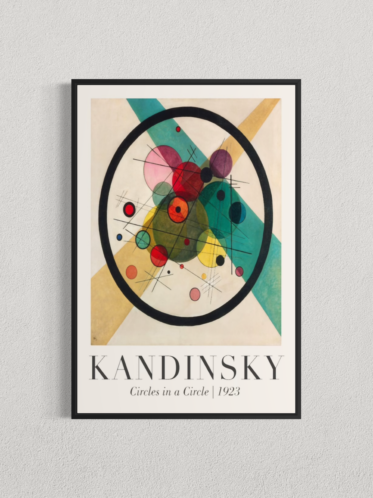 Cercles dans un cercle – Wassily Kandinsky (1923)