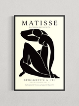 Matisse – Silhouette Noire, Affiche Vintage