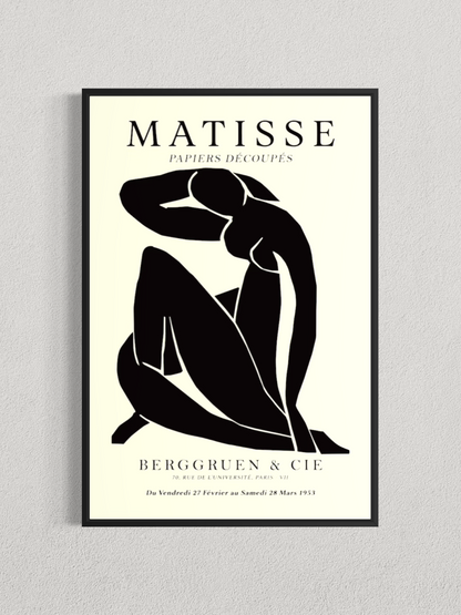 Matisse – Silhouette Noire, Affiche Vintage