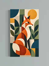 Renard Géométrique — Art Mid-Century