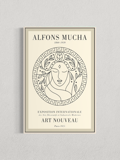 Affiche Art Nouveau – Hommage à Alphonse Mucha