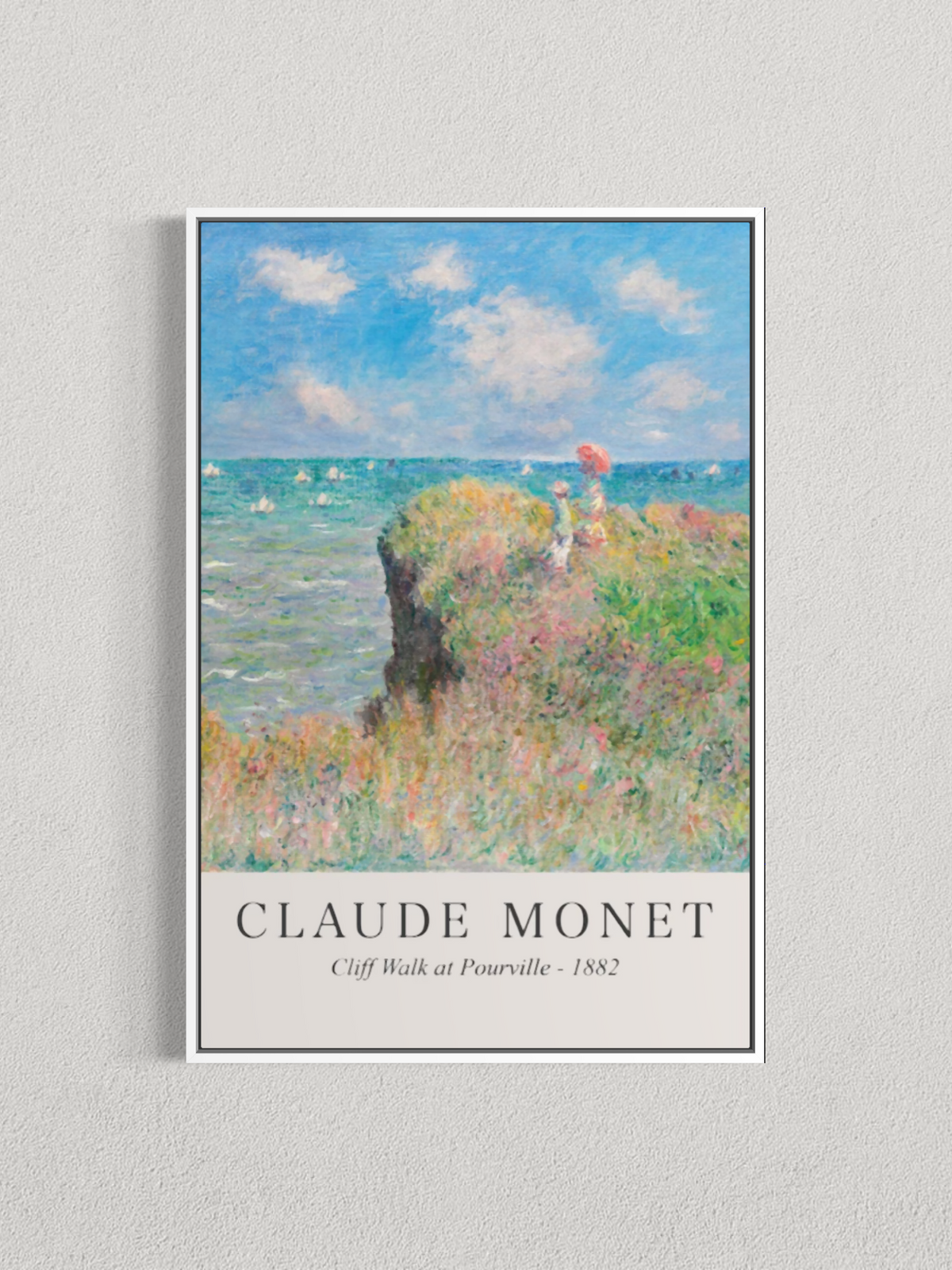 Promenade sur la falaise à Pourville – Claude Monet (1882)