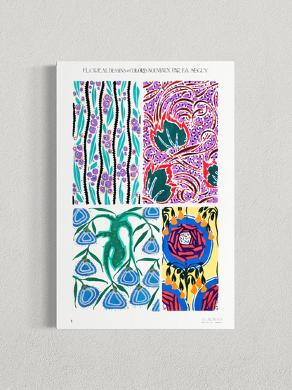 Motifs floraux décoratifs – E.A. Séguy