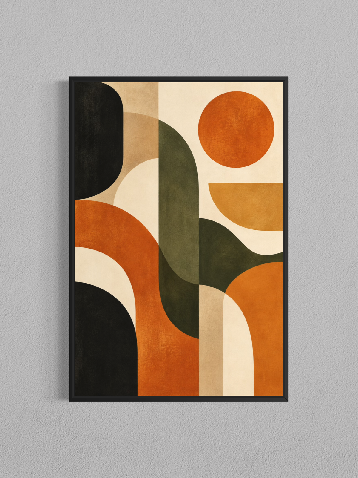 Équilibre rétro – Art abstrait géométrique