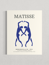Matisse – Silhouettes Bleues, Affiche Vintage