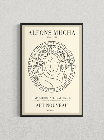 Affiche Art Nouveau – Hommage à Alphonse Mucha