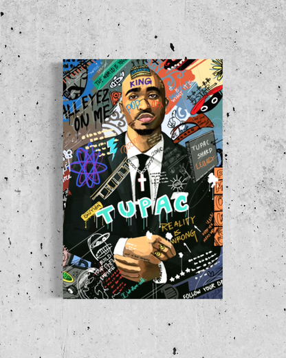 Icône du rap des années 90 – Toile Pop Art & Graffiti