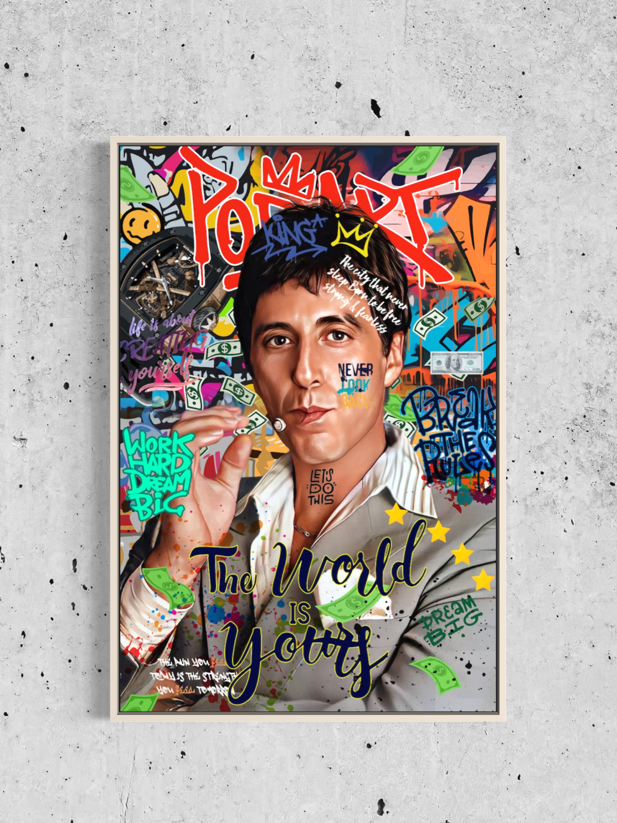 Légende du cinéma des années 80 – Toile Pop Art & Street Art