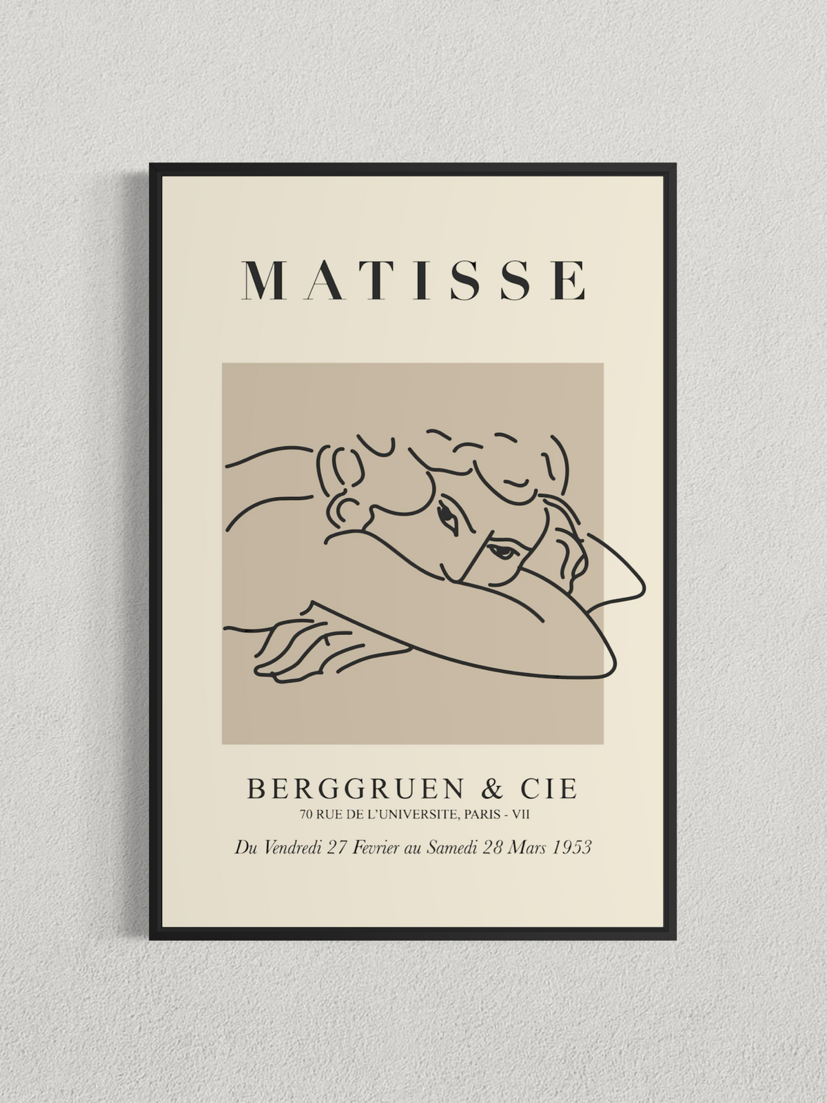 Matisse – Affiche d’Exposition Vintage Paris