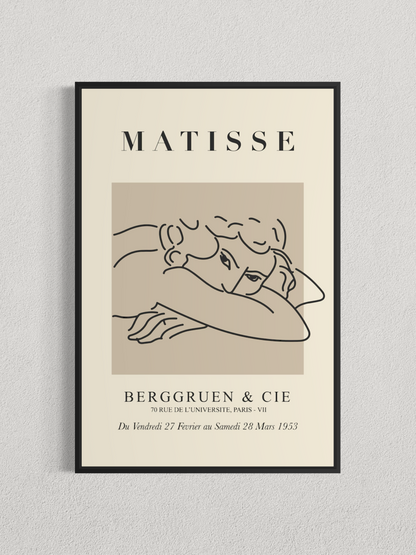Matisse – Affiche d’Exposition Vintage Paris