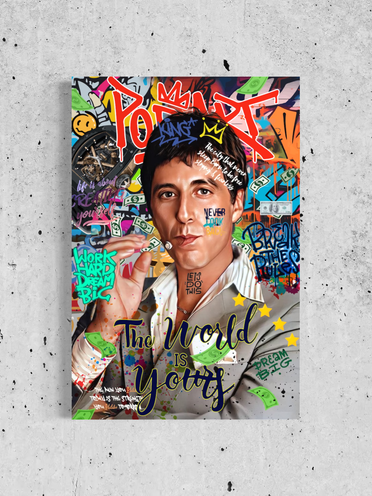 Légende du cinéma des années 80 – Toile Pop Art & Street Art