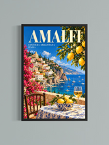 Amalfi — Affiche Côte Amalfitaine