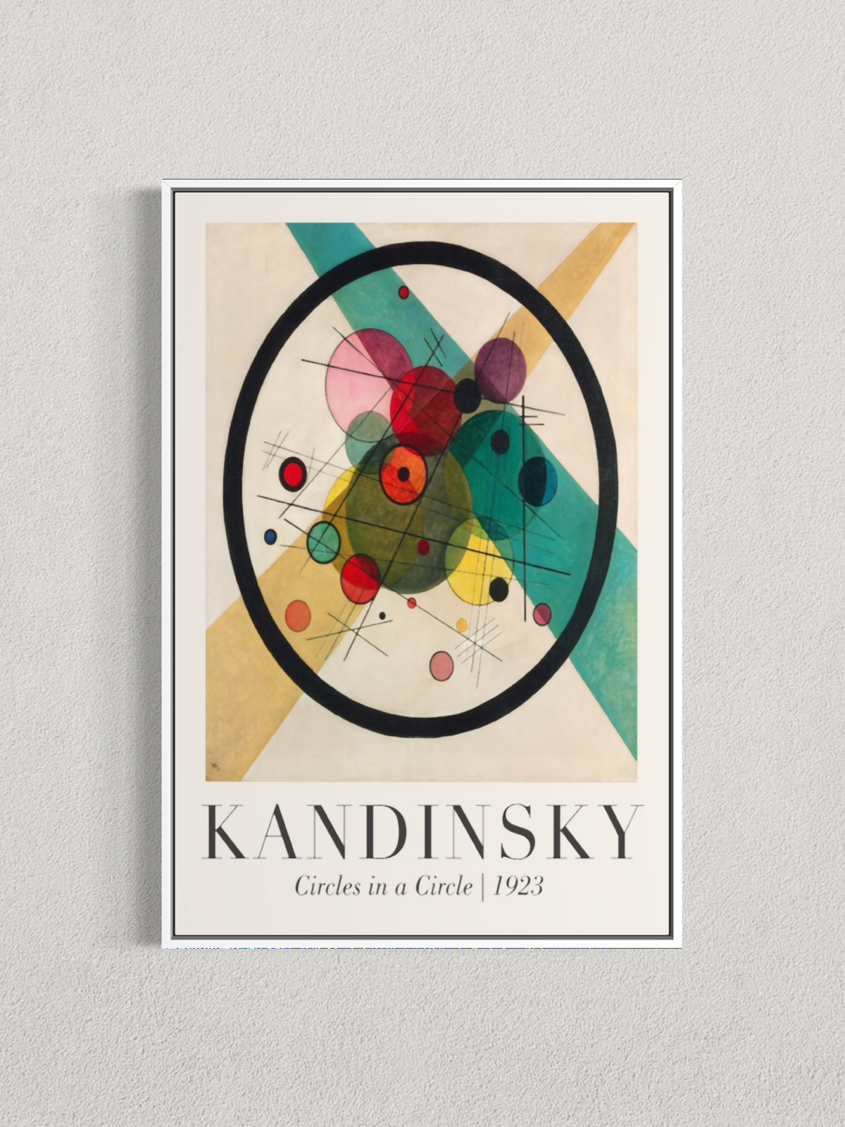 Cercles dans un cercle – Wassily Kandinsky (1923)
