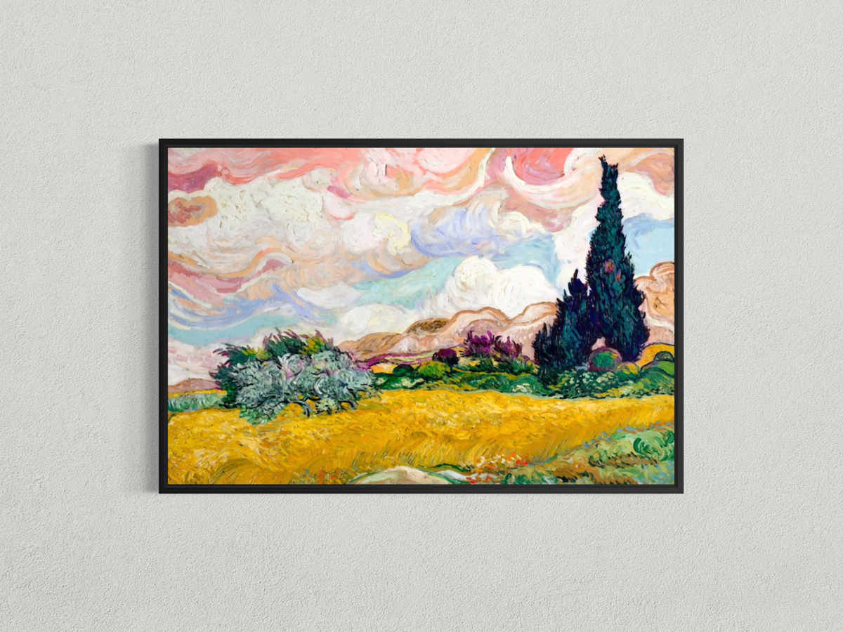 Cyprès et champ de blé – Vincent van Gogh