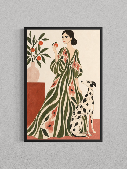 Élégance aux Agrumes – Toile Décorative