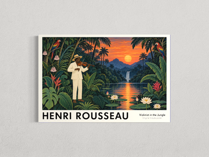 Le Violoniste dans la jungle – Hommage à Henri Rousseau