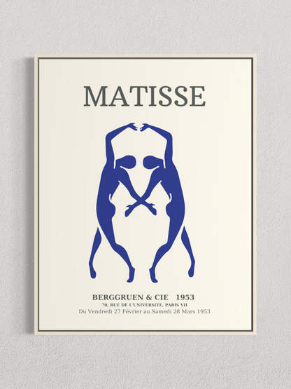 Matisse – Silhouettes Bleues, Affiche Vintage
