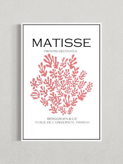 Matisse – Papiers Découpés Roses, Affiche Vintage