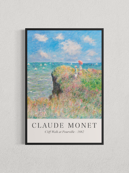 Promenade sur la falaise à Pourville – Claude Monet (1882)