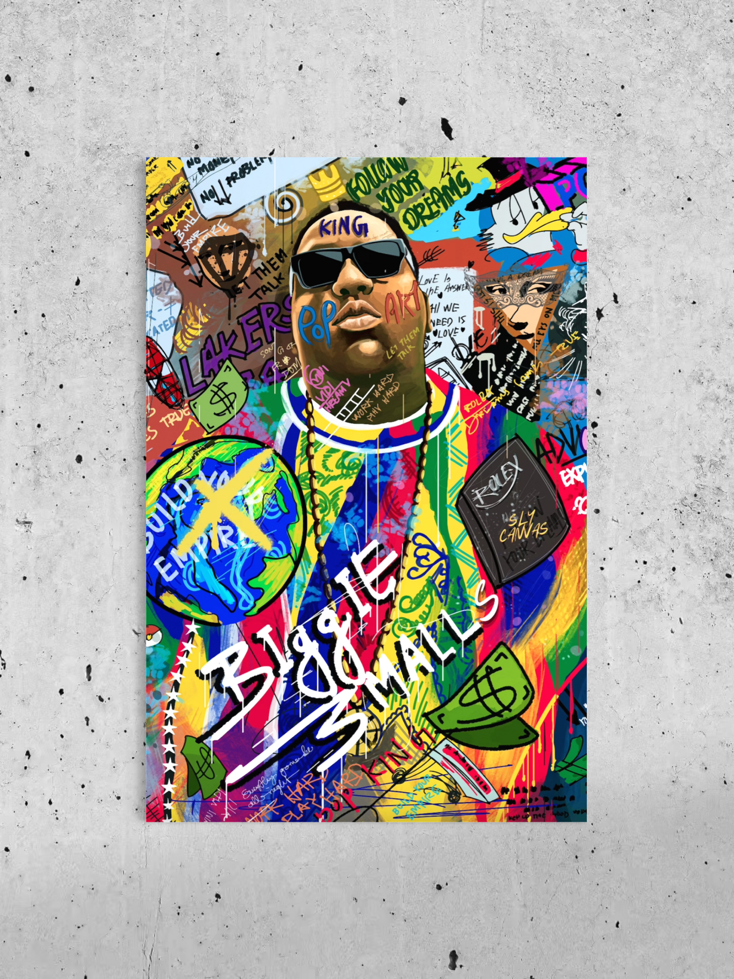 Légende du rap des années 90 – Toile Street Art & Graffiti
