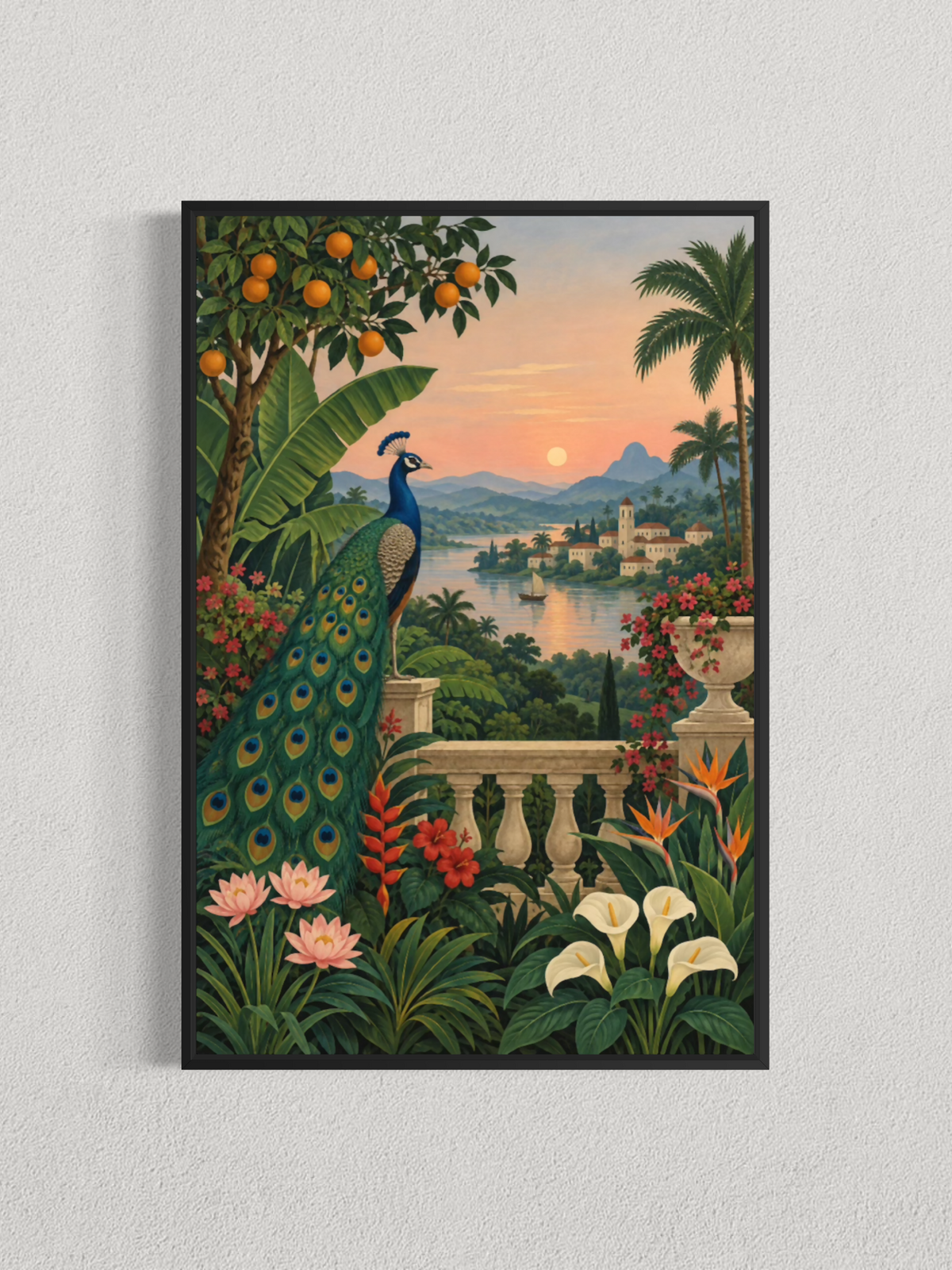 Le Paon au jardin tropical – Hommage à Henri Rousseau