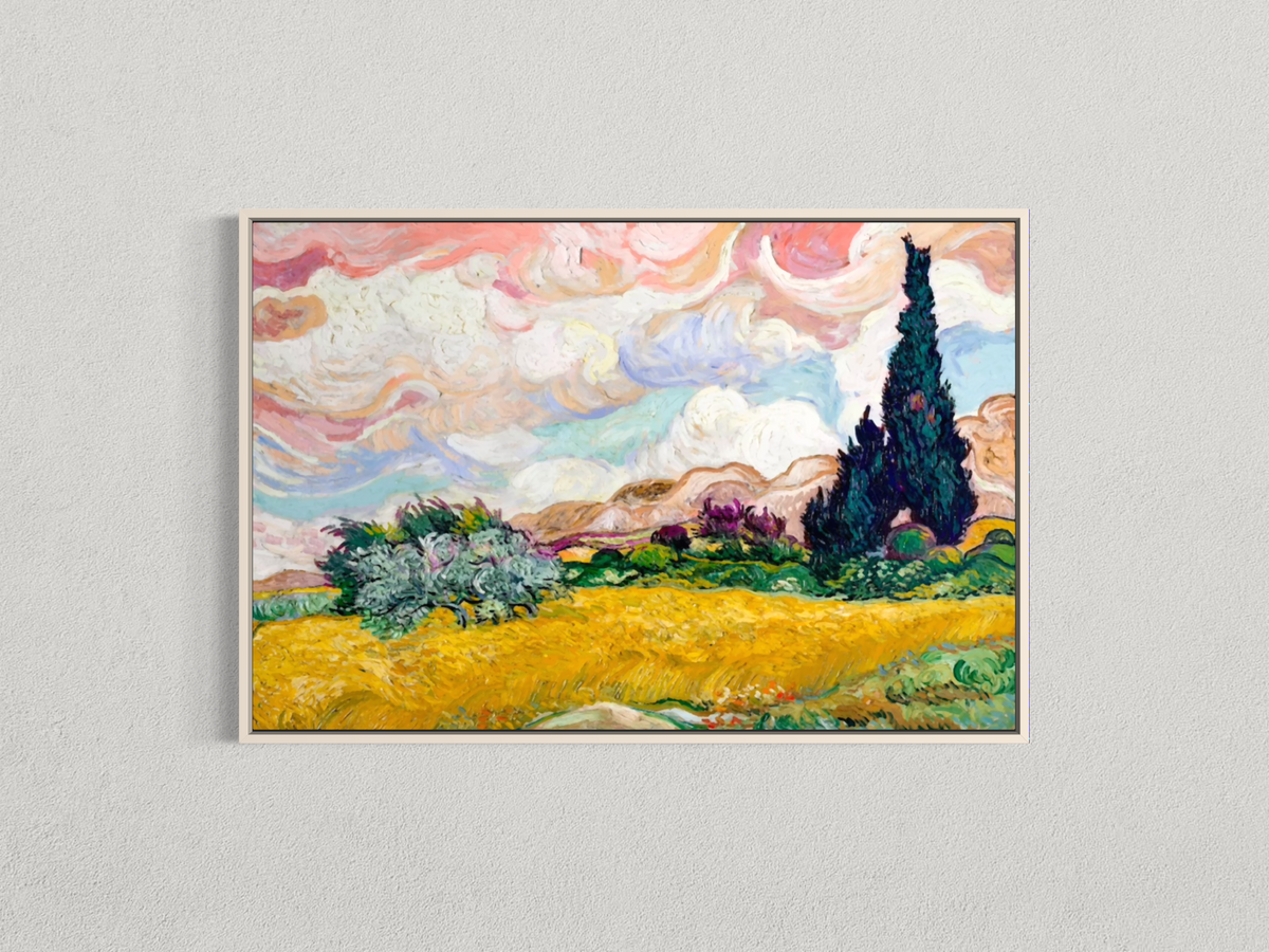 Cyprès et champ de blé – Vincent van Gogh
