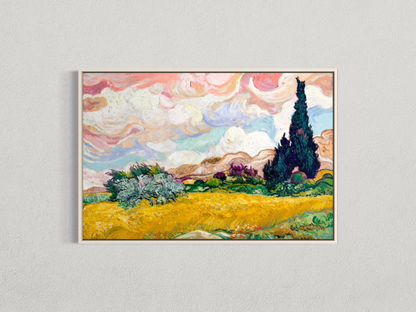 Cyprès et champ de blé – Vincent van Gogh