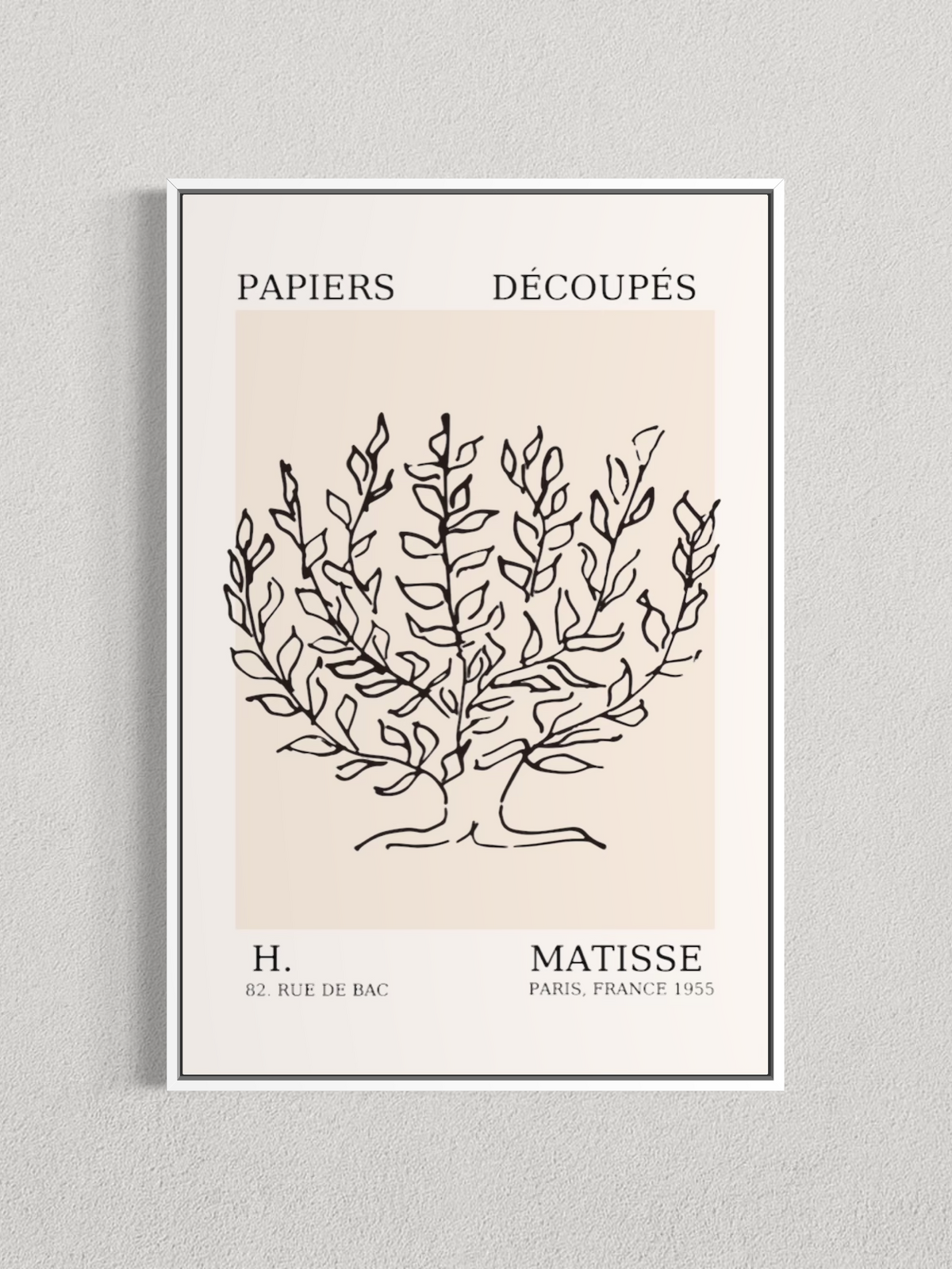 Matisse – Arbre Botanique, Affiche Minimaliste