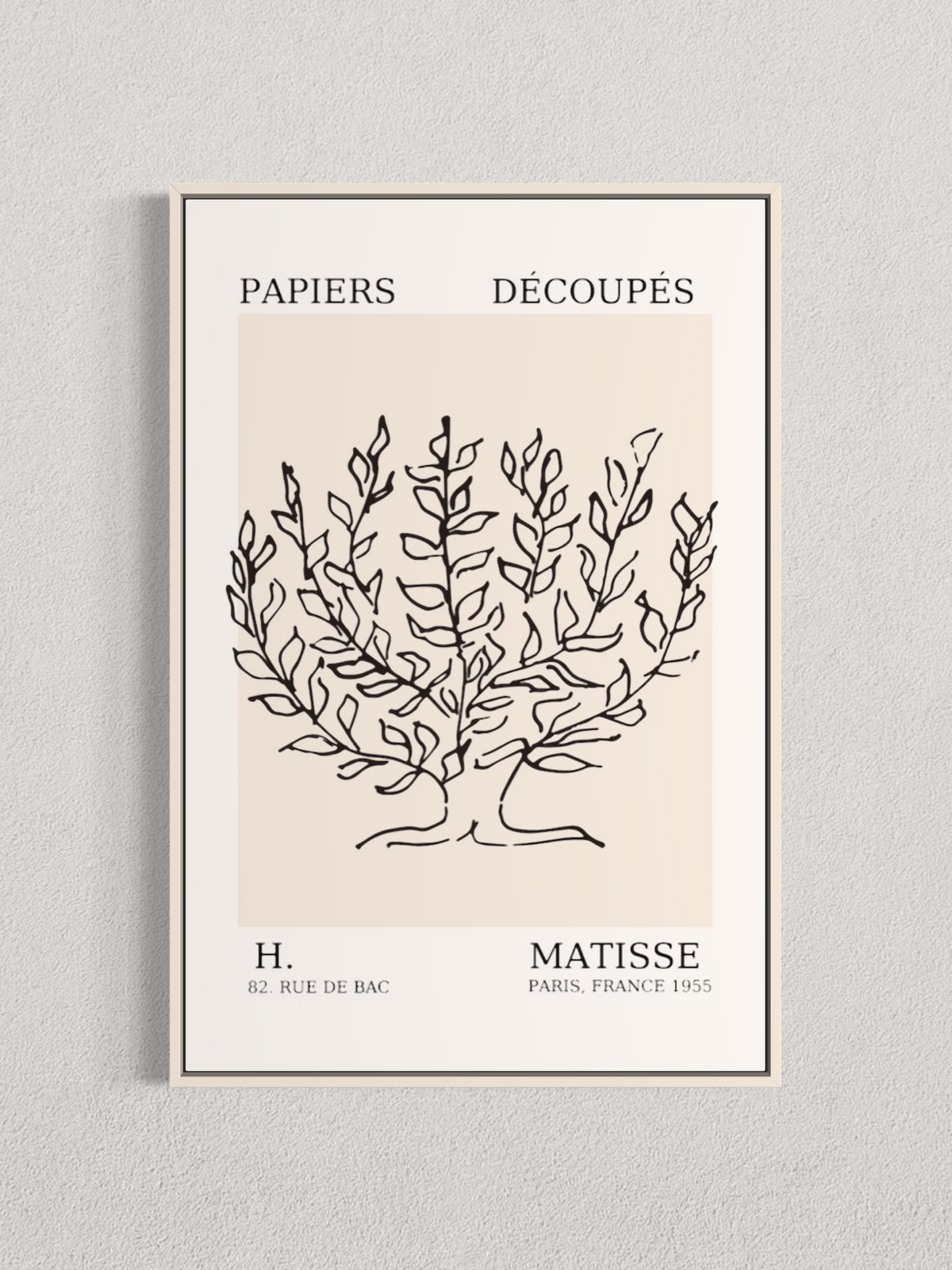 Matisse – Arbre Botanique, Affiche Minimaliste
