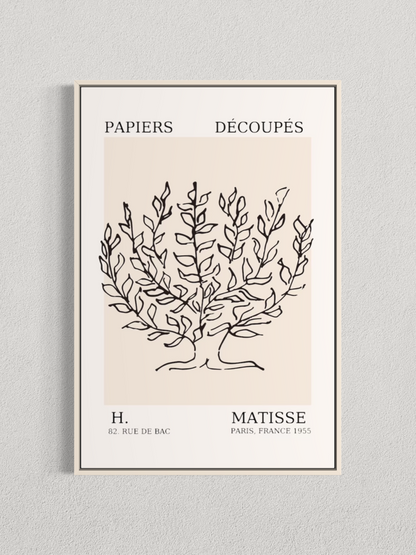Matisse – Arbre Botanique, Affiche Minimaliste