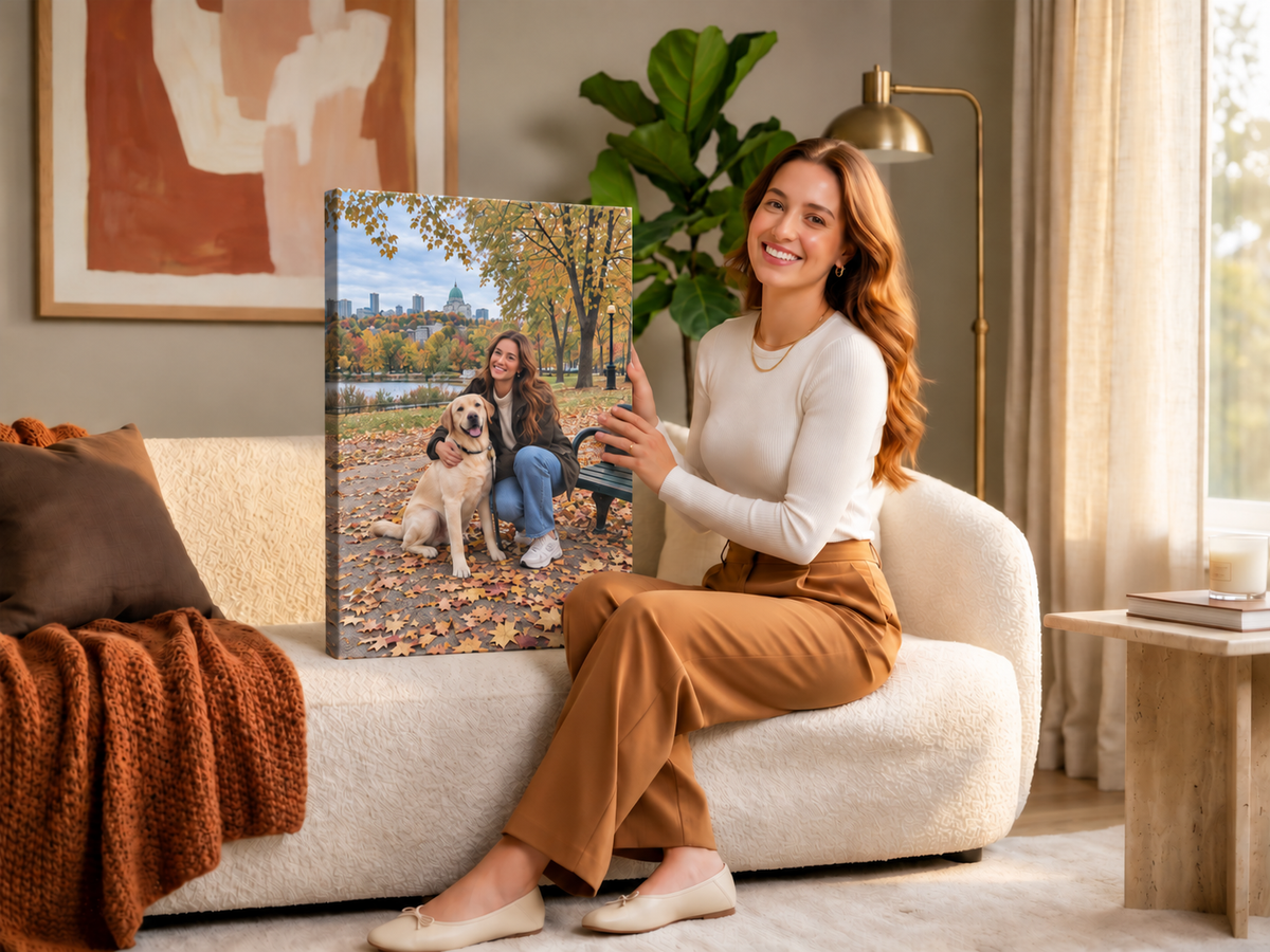 Photo personnalisée imprimée et encadrée par Sly Canvas