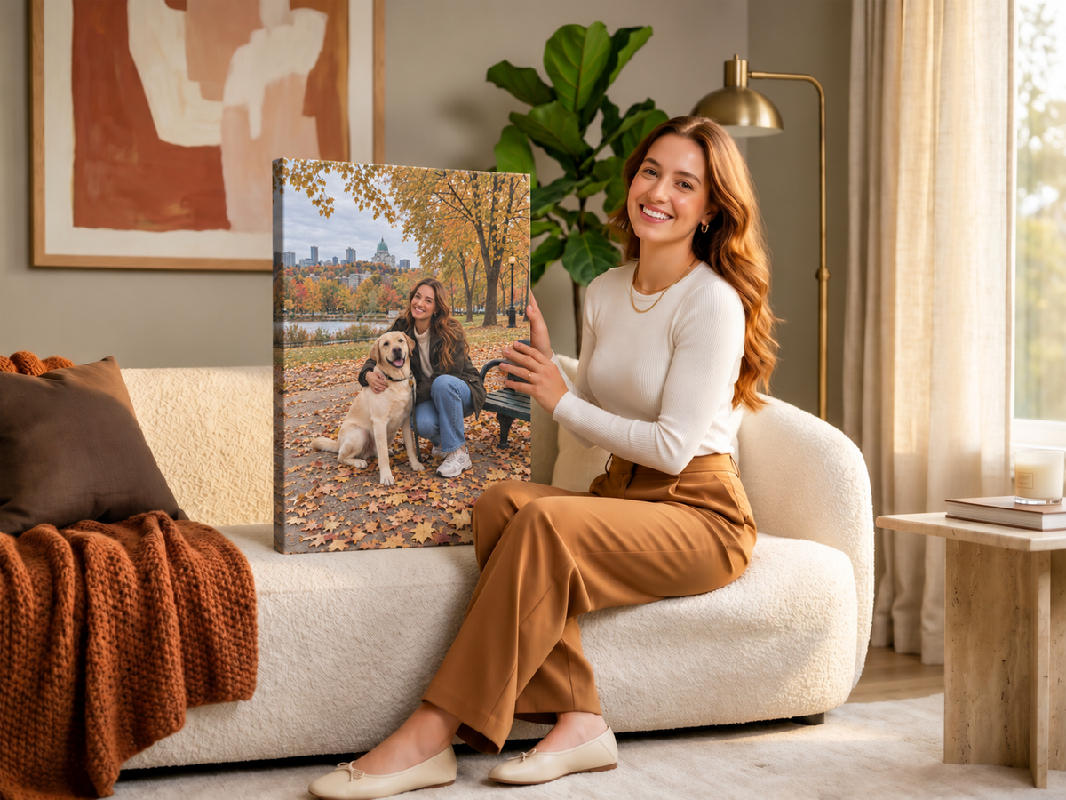 Photo personnalisée imprimée et encadrée par Sly Canvas