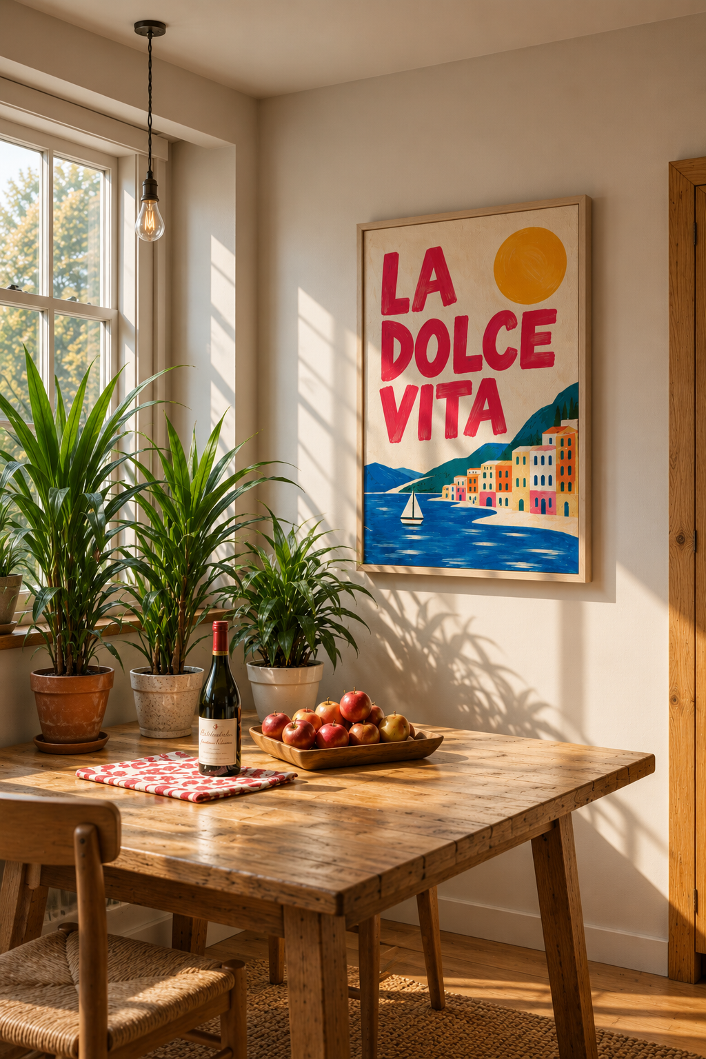 La Dolce Vita — Affiche Méditerranéenne Colorée