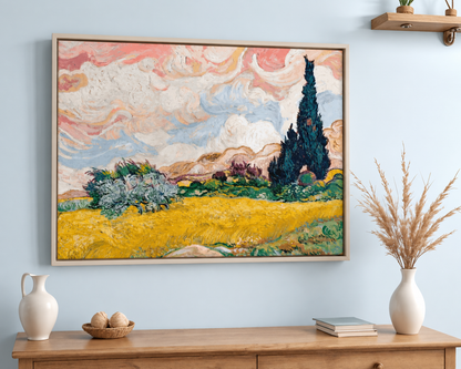 Cyprès et champ de blé – Vincent van Gogh