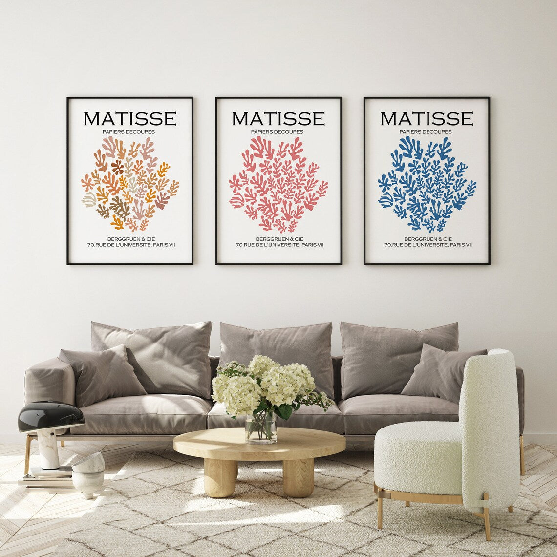 Matisse – Papiers Découpés Bleus, Affiche Vintage