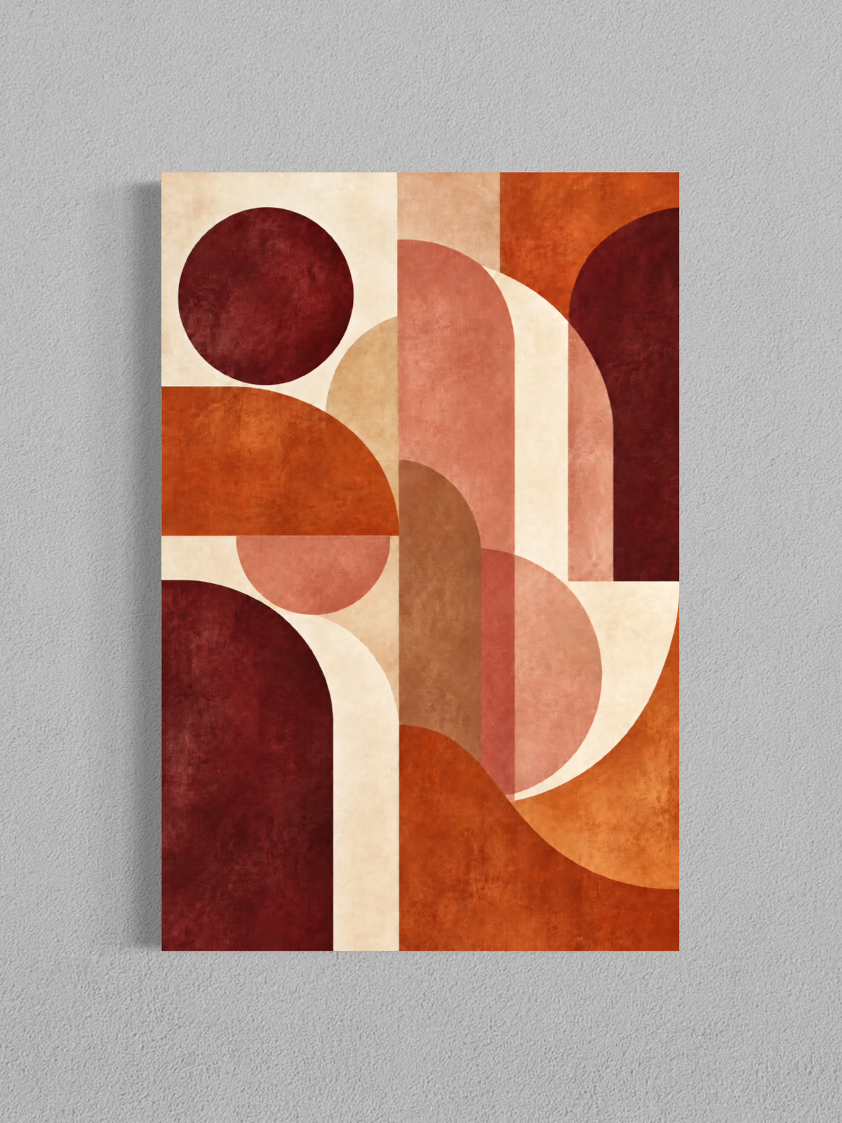 Arches Terracotta – Art abstrait rétro