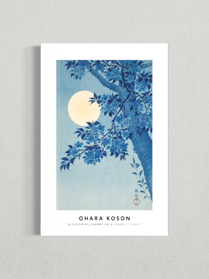 Cerisier en fleurs au clair de lune – Ohara Koson