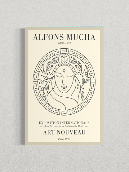 Affiche Art Nouveau – Hommage à Alphonse Mucha
