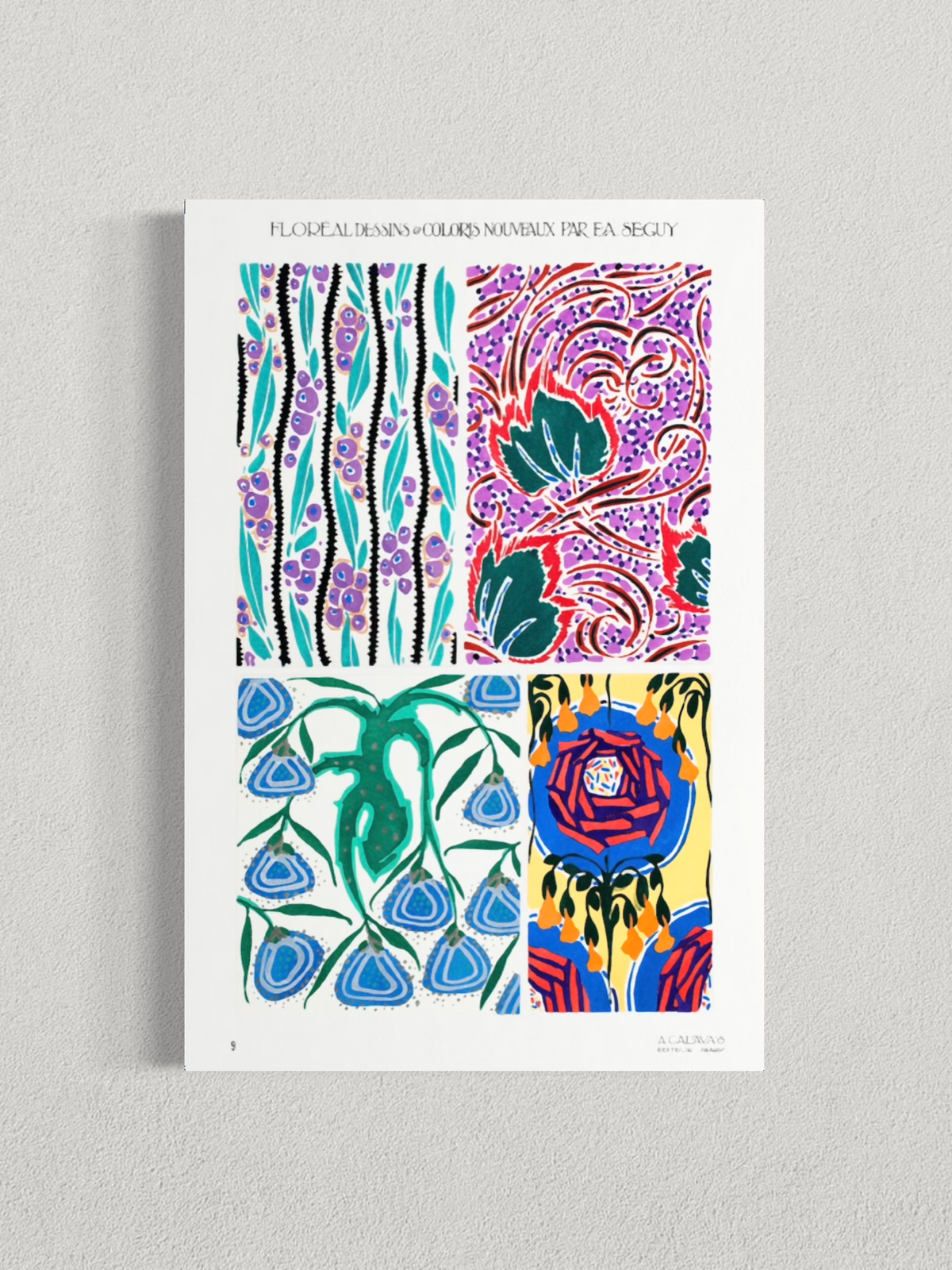 Motifs floraux décoratifs – E.A. Séguy