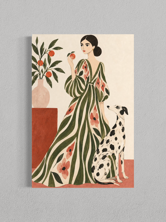 Élégance aux Agrumes – Toile Décorative