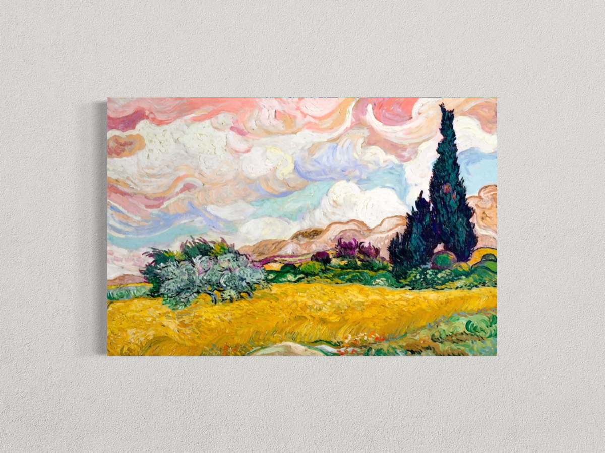 Cyprès et champ de blé – Vincent van Gogh